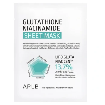 APLB Glutathione Niacinamide Sheet Mask 25 ml