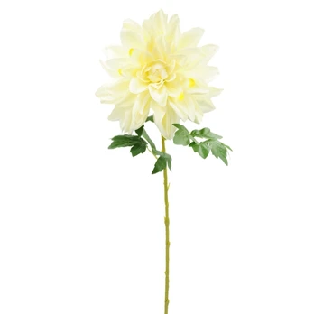 Dirbtinė gėlė jurginas su kotu, 78 cm : Spalva - Balta