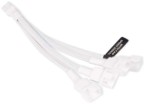 Alphacool Y-Splitter 4-Pin auf 4x 4-Pin PWM 15cm - baltas