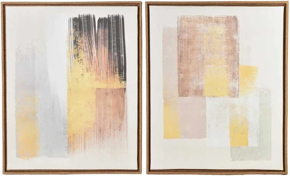 Mondex Since 1986 INGA Komplet 2 obrazów 40x50cm modern smėlio spalva