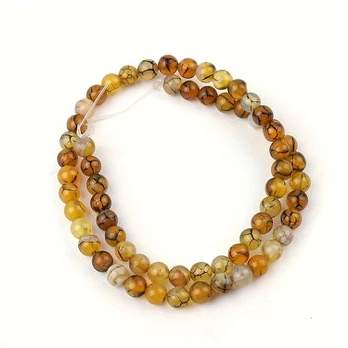 Agato karoliukai, 6mm/0.24in/about 61-63pcs