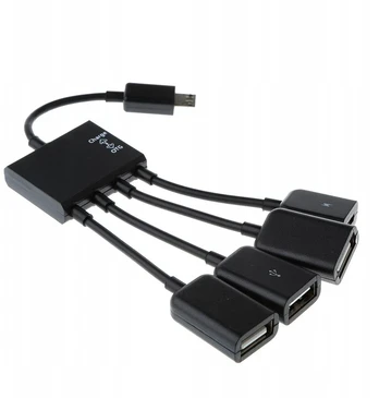 Daugiafunkcinis Usb Otg adapterio kabelis su 3x Usb2.0 1x Micro Usb