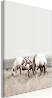 Artgeist Paveikslas - Baltas Horses (1 Part) Vertical kaina