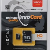 "Imro" atminties kortelė 128GB Micro SDHC kl. 10 UHS-I + adapteris kaina