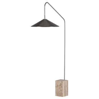 KORN FLOOR LAMP METAL CHROME