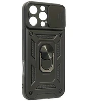 Juodas dėklas Apple iPhone 16 Pro Max telefonui "Slide Camera Armor"