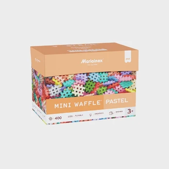 Marioinex *****Klocki waffle mini pastel 400el 08402