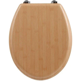 Bamboo MDF klozeto sėdynė, bambuko efektas, universali
