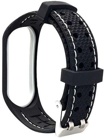 LIFESTYLE elastomerinis dirželis, skirtas XIAOMI Mi Band 7 juodas (03)