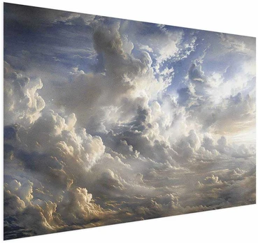 Artgeist Plakatas - Golden Reflections on Clouds Announcing Dusk