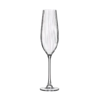 Crystalite Taurės šampanui COLUMBA OPTIC (6 vnt., 260 ml)