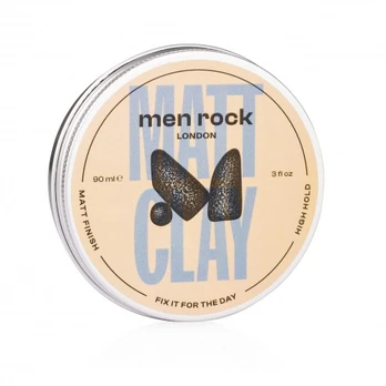 Men Rock Matt Clay Matinis plaukų modeliavimo molis, 30 ml