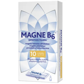 Geriamasis magnio tirpalas MAGNE B6, 10 ml, 10 pak.