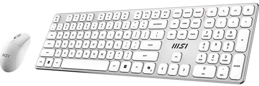 MSI FORGE K210 Combo Baltas DE Klaviatūra-Maus Combo, wireless