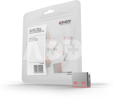 USB PORT BLOCKER 10PACK/PINK 40460 LINDY