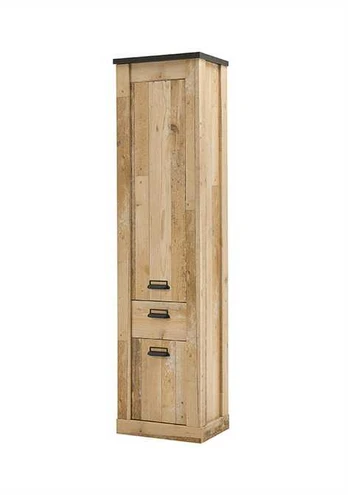 Vonios spintelė Sherwood, 93 cm, ruda/pilka