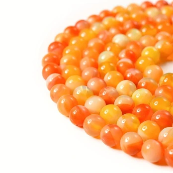 Karoliukų rinkinys, Orange (48 pieces in a string)