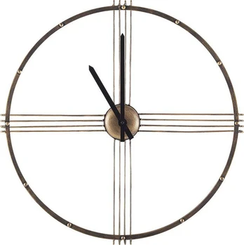 Beliani Sieninis laikrodis ASCONA 64 cm metalinis auksinis