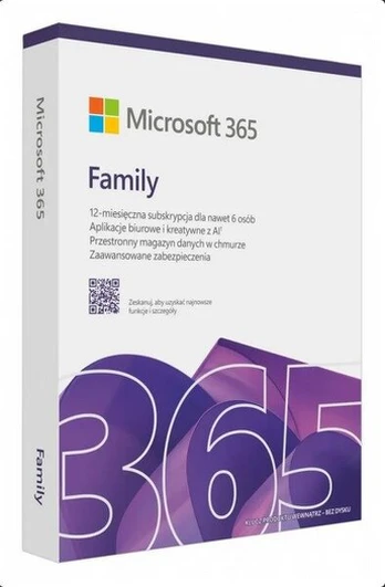 Biuro programa Microsoft 365 Family 6 Users 12 Months EP2-32382