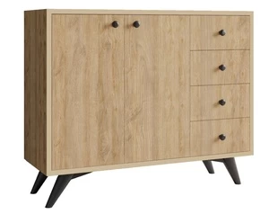 Spintelė Kalune Design Waga 811MDD4146, ąžuolo, 35 cm x 100 cm x 82 cm