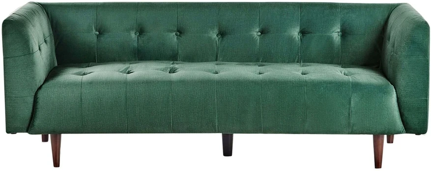 Beliani 3 vietų sofa BYSKE žalia