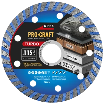 Deimantinis pjovimo diskas „ProCraft DT115”