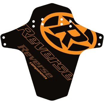 Reverse Logo purvasaugis | Black - Fox Orange