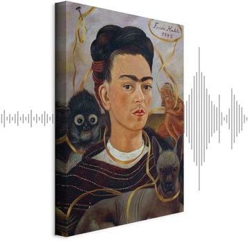 Artgeist Paveikslas - Frida Kahlo – Self-Portrait with Changuito