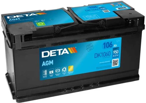 DETA DK1060 106Ah 950A (EN) AGM akumuliatorius