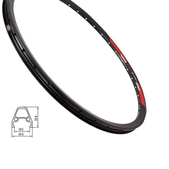 Ratlankis SUNSTART HL21DF-C 28/29", 36H, dvigubas, disk (juodas)