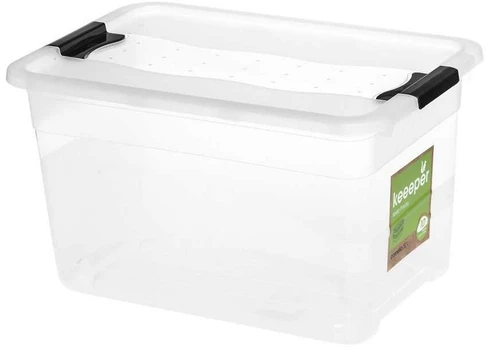 Keeeper Cornelia storage box clear 52 L box 1/2