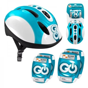 Blue Adjustable Protective Set for Kids Helmet + Protectors Mėlynas SP0857