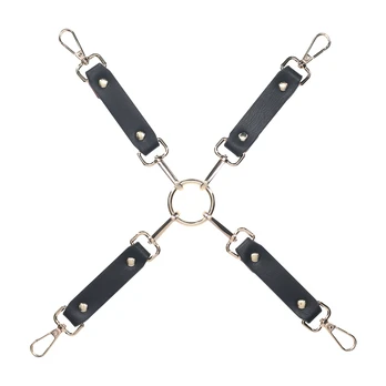 Ouch By Shots Milan Collection - Hogtie Connectors - Juodas/Raudona