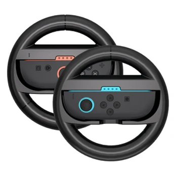 Hurtel Racing Wheel for Nintendo Switch 2 Joy-Con Controller (Pack of 2) - Juodas