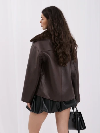 Italy Moda Striukė-IR-KR-MCBW28302.32-ciemny ruda
