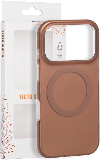 Dėklas Telforceone Tecto Shield Mistiq Mag case for iPhone 17 Pro 6,3' / 18 Pro 6,3' ruda
