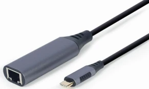 Adapteris Gembird A-USB3C-LAN-01 RJ-45, USB Type C, 0.15 m, pilka