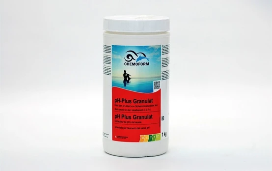Preparatas baseino vandens PH plius didinti, granulės, 1 kg.
