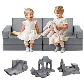 Vaikiška modulinė sofa su atlošais