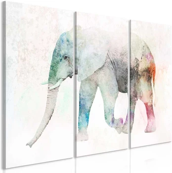 Artgeist Paveikslas - Painted Elephant (3 Parts)