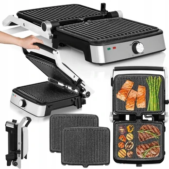 Elektrinis grilius Zeegma Grill Chef Easy 2000W, XXL, atidaromas