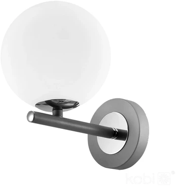 Sieninis šviestuvas GLOBE ELEGANCE, G9, juodos/baltos sp.