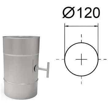 Droselinė sklendė D120 mm