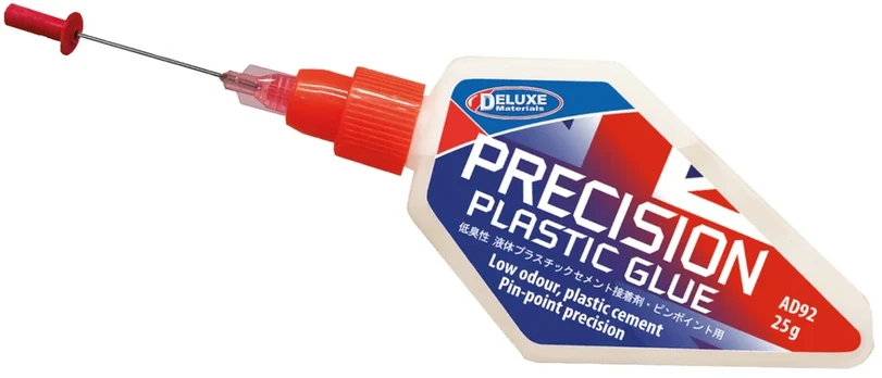 Deluxe Materials preciziniai plastiko klijai