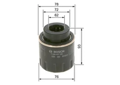 BOSCH F 026 407 183 Alyvos filtras