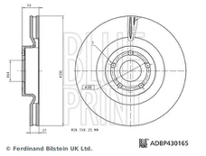 Stabdžių diskas BLUE PRINT ADBP430165