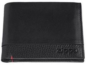 Piniginė Zippo Nappa Tri-Fold, juoda