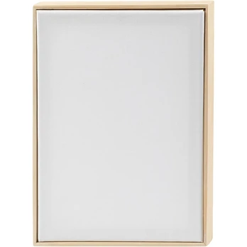 (Bundle) Stretched Canvas with Frame - A4 - size 21x29,7 cm - 280 g - white (257410)