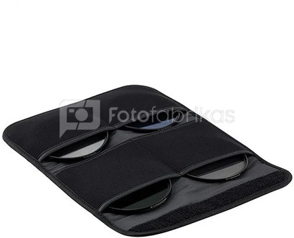 JJC FP K4L Grey Filter Pouch holds 4 filters up to 82mm