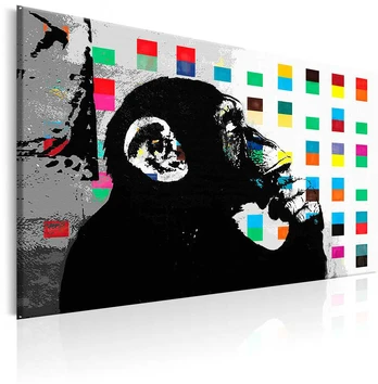 Artgeist Paveikslas - Banksy The Thinker Monkey